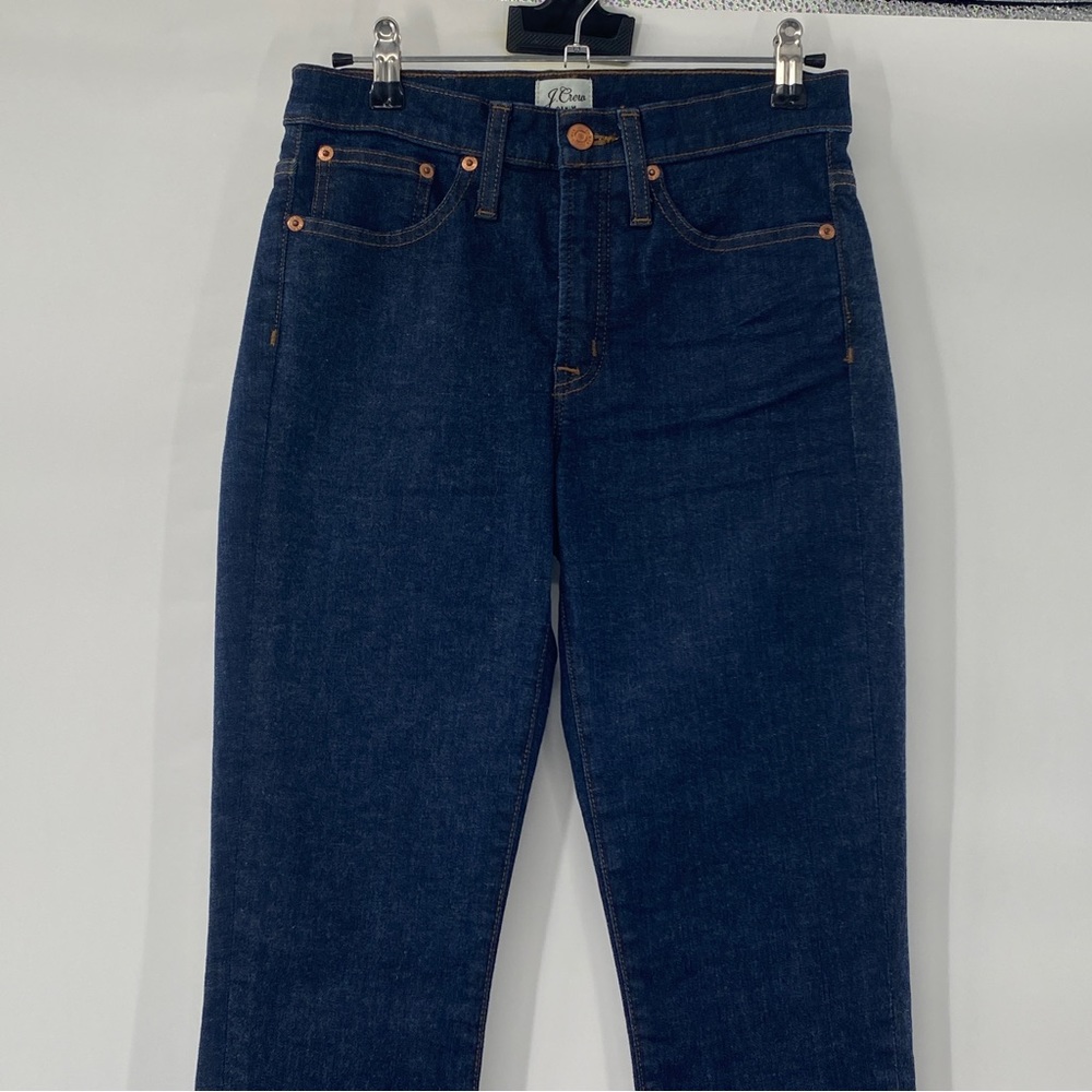 J. Crew 9" Mid-Rise Toothpick Jean Classic Rinse Wash Item H2876 Size 26 - Picture 7 of 13